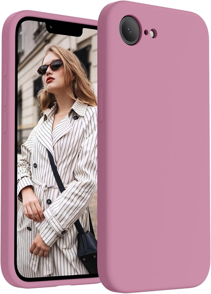 FireNova Magnetic for iPhone 17e Case/iPhone 16e Case, Compatible with MagSafe, [Silicone Camera Protection] Microfiber Lining Phone Case, 6.1", Lilac Purple