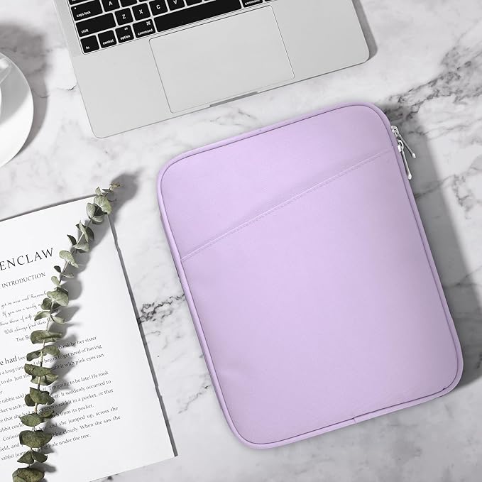TiMOVO 13 Inch Tablet Sleeve with Pocket for iPad Air 13" M3 2025, iPad Pro 13"/12.9", Galaxy Tab S9/S10 Plus/S9 FE+ 12.4", Remarkable Paper Pro 11.8", Purple Lavender