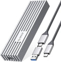 ORICO 10Gbps NVMe SSD Enclosure, M.2 to USB-C Adapter for NVMe M-Key 4TB SSD 2280, Aluminum M2 External SSD Case, Compatible with Thunderbolt 3/4 USB3.2/3.1/3.0/Type - M232-Grey