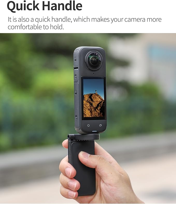 Magnetic Mount Stand Compatible with Insta360 X4 X5, with 1/4″ Screw Action Camera Accessories for Insta 360 x5/x4/x3/go 3s/DJI Osmo Pocket 3/GoPro Hero 13/12 Quick Fixation