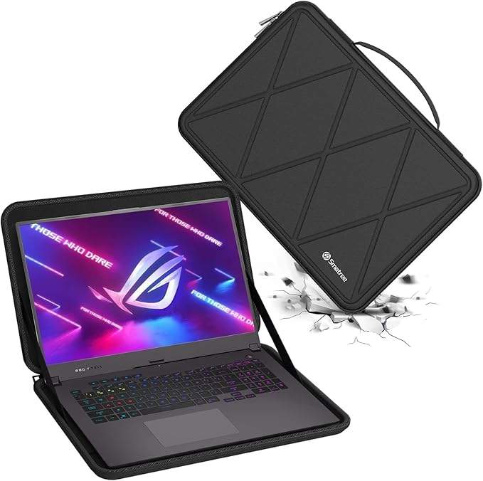 Smatree Hard EVA Protective Sleeve Case Compatible for 14 inch ASUS 2021 ROG Zephyrus G14 GA401QM-XS98Q-WH, Chromebook Flip CX3 CX3400, Waterproof and Anti-Shock Bag (X8251T)