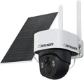 Defender 4G LTE 2K+ AI Frontier PTZ Wireless Outdoor Security Camera, 5W Solar Panel, 360° AI Tracking, Deterrence, 2 Way Talk, 9400maH Battery, Works with Empower App, eSIM Included