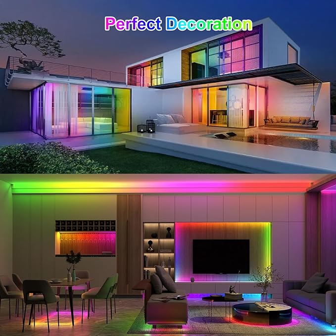 16.4FT WS2812B 5V LED Strip Lights 150 Individual Addressable RGB IC 5050SMD LEDs - Flexible White PCB IP65-30LEDs/m MagicRGB Dream Color for DIY Chasing Color Project (No Power Supply & Controller)