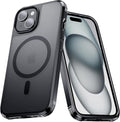 Tigowos for iPhone 15 Bumper case Fits MagSafe 15FT Drop Resistant Anti-Yellowing Heavy Duty Shockproof Back Cover Fits iPhone 15 Phone Cases 6.1"，Bumpper Case Black