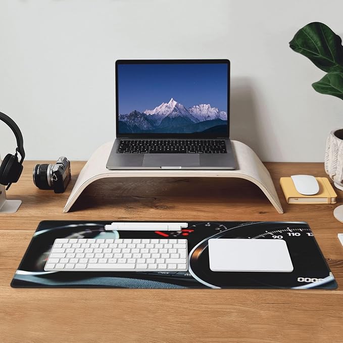 Automobile Dashboard Race Car Mouse Pad, Racing Car Large Big Gaming Mouse Pad Desk Pad, Mousepad with Non-Slip Rubber Base, Extended XXL Mouse Mat for Computer Laptop Office Accessories