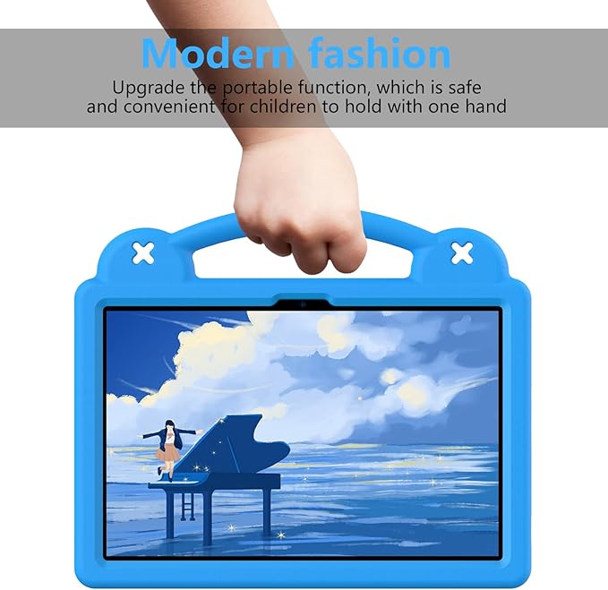 AKABEILA Compatible with Lenovo Tab M11/Tab P11 Plus/Tab P11/Xiaomi Redmi Pad SE(2023) 11 inch Tablet Case, Kids Shockproof Protective Case with Stand Handle for Girl Kid Gift - Sky Blue