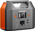 EnginStar Portable Power Station 150W 155Wh Solar Generator 110V 42000mAh Portable Power Bank w/AC Outlet, 6 Outputs External Battery Backup LED Light for Outdoor Camping