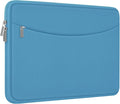 Laptop Case Sleeve 15.6 inch, Shockproof Protective Laptop Cover Briefcase Carrying Computer Bag with Accessory Pocket, Computer Bag Compatible with MacBook, HP, Dell, Lenovo, Asus, Light Blue