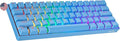 Geeky GK61 SE 60% | Mechanical Gaming Keyboard | 61 Keys Multi Color RGB LED Backlit for PC/Mac Gamer | ANSI US American Layout (Blue, Mechanical Black)
