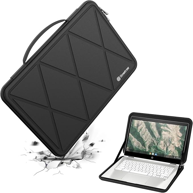 Smatree Hard EVA Protective Sleeve Compatible for 14 inch HP Chromebook 14a-na1047nr/14a-na1097nr/14at-na100, for 14 inch HP Chromebook x360 14a-ca0040nr/14at-ca100/14b-cb0047nr/14b-cb0097nr (X8251)