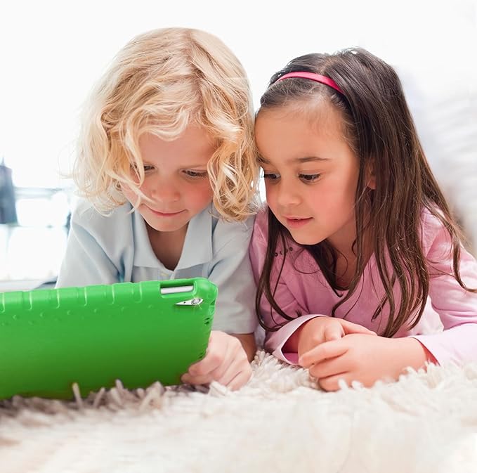 Kids Case for iPad A16 11th (2025)/iPad 10th Gen (2022) with Pencil Holder & Handle Stand, Super Protection EVA Toddler-Friendly Cover for iPad 11"(A16)/10th Generation 10.9"-Green