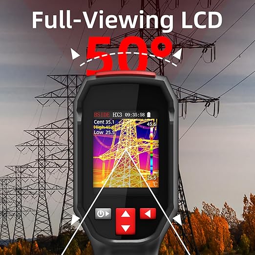 BSIDE Thermal Imaging Camera 240 x 240 Resolution Handheld Infrared IR Camera, 15 Thermal Palettes with 320 x 240 Full-Viewing TFT Display for Home Inspection HVAC Heat Pump Circuit Break, -4℉~1022℉