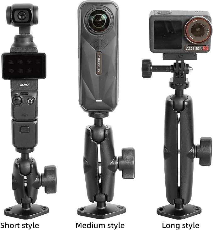 xik 1/4"-20 Thread Camera Mount Holder for Wall/Desk/Car/Boat,AMPS Standard Hole Installation，Fits DSLR, CCTV, Action Cam, Projector, Security Camera