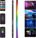 NEEWER RGB Tube Light, 30W LED Video Light RGBWW Full Color Stick Light Wand with 18 Scenes 7 Pixel Effects 2500-10000K CRI97/TLCI98 6000mAh, APP/2.4G/DMX Control for Photography Video Record, TL90C