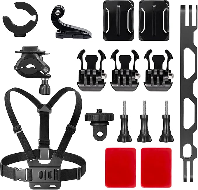 AKASO Action Camera Bike Kit Compatible for EK7000/EK7000 Pro/Brave 4/Brave 4 Pro/Brave 7 LE/Brave 7/Brave 8/V50X/V50 Pro/V50 Elite/GoPro Hero 11 10 9 8 7/DJI/Apexcam Action Camera