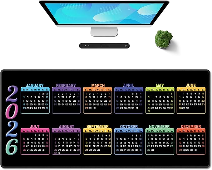 Galdas Gaming Mouse Pad XXL XL Large Long Extended Big Mousepad Non-Slip Rubber Keyboard Mouse Pad with Stitched Edges for Laptop Home Office (2026, 35.4 * 15.7)