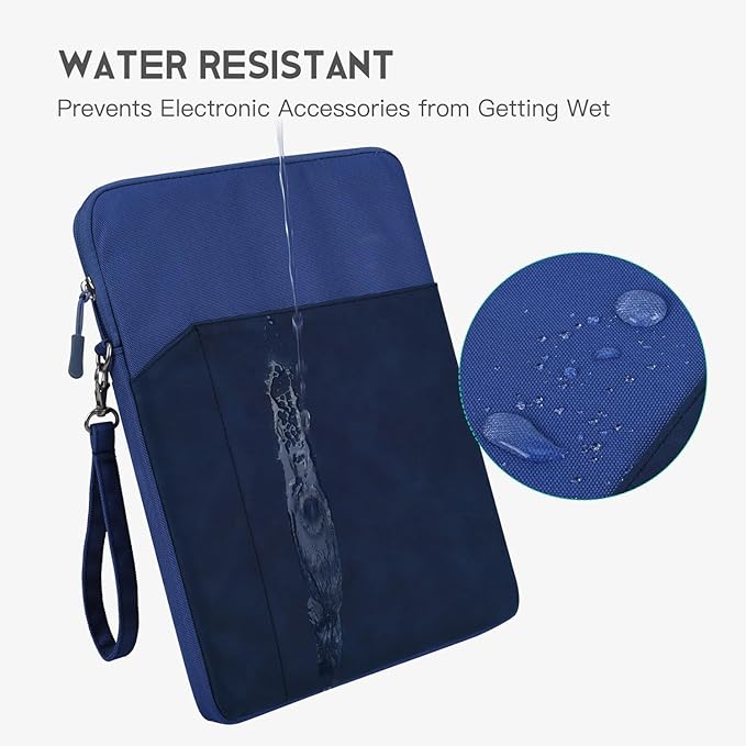 CAAORDKSO 6-7 Inch Sleeve Carrying Case for Amazon Fire 7 Tablet/All-new Amazon Kindle Paperwhite 7", 6.8" Kindle Paperwhite, Kobo Clara BW 2E eReader 6", Protective Sleeve Cover Pouch Bag, Dark Blue