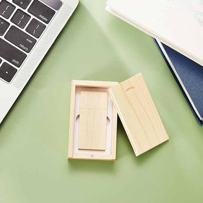 USB Flash Drive, 32GB Wooden USB2.0 High Speed USB Thumb Drives Memory Stick Pen Date Storage Stick Pendrive (Maple)