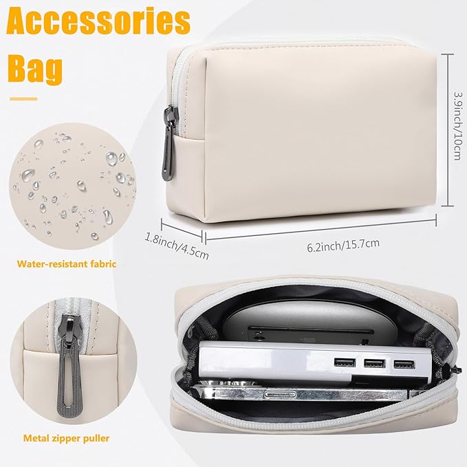 HYZUO 13.3-14 Inch Laptop Sleeve Case with Stand Feature for MacBook Pro 14 M5/M4/M3/M2/M1 2026-2021, MacBook Pro/Air 13.3, 13.5" 13.8" Surface Laptop, HP Spectre X360 13/14, Beige | with Stand Feature, Beige