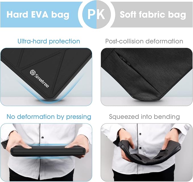 Smatree 18 inch ASUS Gaming Laptop Hard Sleeve for ROG Strix Scar 18 2025 G835/2024/2023 G834, for ROG Strix G18 2025/2024/2023 G814, Protective Carrying Case for ASUS ROG Strix 18