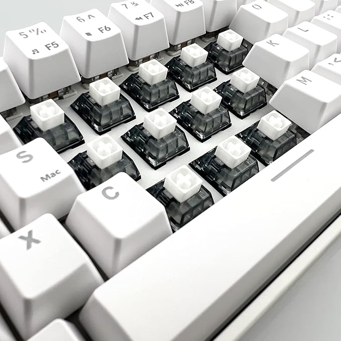 Kailh Box White V2 Switch for Mechanical Gaming Keyboard, 5 Pin Clicky Switch （Box V2 White,36PCS）