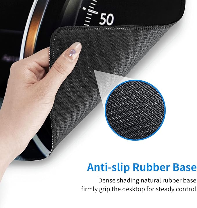 Automobile Dashboard Race Car Mouse Pad, Racing Car Large Big Gaming Mouse Pad Desk Pad, Mousepad with Non-Slip Rubber Base, Extended XXL Mouse Mat for Computer Laptop Office Accessories