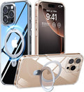 TORRAS for iPhone 16 Pro Max Case Clear with Stand, [Fit for MagSafe][Shockproof Military Grade Protection] Slim Magnetic Phone Case for iPhone 16 Pro Max 6.9" 2024, Clear