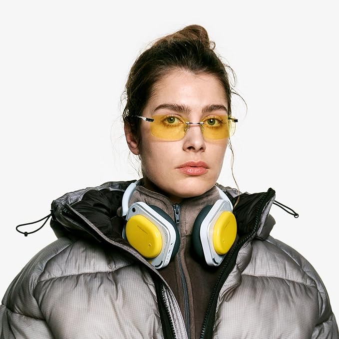 Nothing Headphone (a) 2026 New, Adaptive Active Noise Cancelling Headphones, Wireless Over Ear Bluetooth 5.4 ANC Headset with LDAC Hi-Res, 5 HD Mics Ultra Bass via APP, 135 Hours Playtime, Yellow