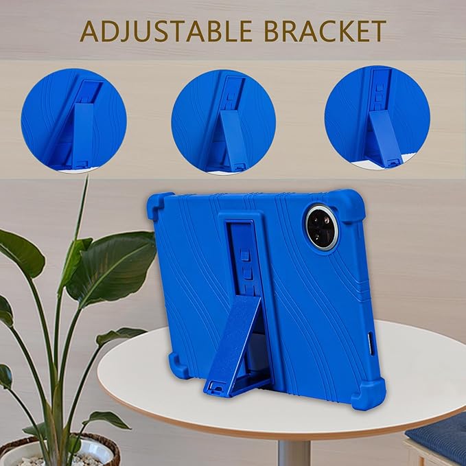 ATOOZ for DOOGEE U11 Case 11 Inch,Soft Silicone Kids Case for DOOGEE U11 Pro Tablet 2025/Teclast P50 Tablet with Stand (Blue)