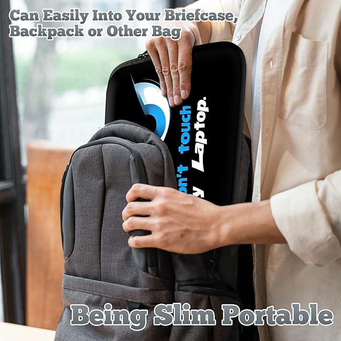 Universal Tablet Laptop Sleeve Case 10 inch, Don't Touch My Laptop Slim Carrying Case Travel Laptop Bag Durable Handbag for 7 to 10-inch Laptops/Notebook/Kids Tablet/ipad/eBook Readers