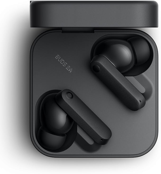 CMF Buds 2a Wireless Earbuds Active Noise Cancelling 42dB Hybrid ANC Bluetooth Headphones, 12.4mm Dynamic Driver for Big Bass, 4 Mic Clear Calls, Sport Ear Buds for iPhone, Android, Dark Grey