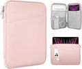 TiMOVO 13 Inch Tablet Sleeve with Pocket for iPad Air 13" M3 2025, iPad Pro 13"/12.9", Galaxy Tab S9/S10 Plus/S9 FE+ 12.4", Remarkable Paper Pro 11.8", Pink