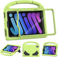 Kids Case for iPad mini 7 (A17 Pro) 2024/ Mini 6 2021, iPad mini 7th/6th Generation Case with Screen Protector - Shockproof with Handle Stand Protective Cover for iPad 8.3 Inch, Lime Green