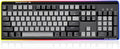 Hexgears GK735 Full-Size Mechanical Gaming Keyboard, Surround Side Light Strip+Backlit Keyboard with Linear Switch, Anti-Ghosting, Double-Shot PBT Keycaps, Compatible with Windows, macOS (Gray-Black)