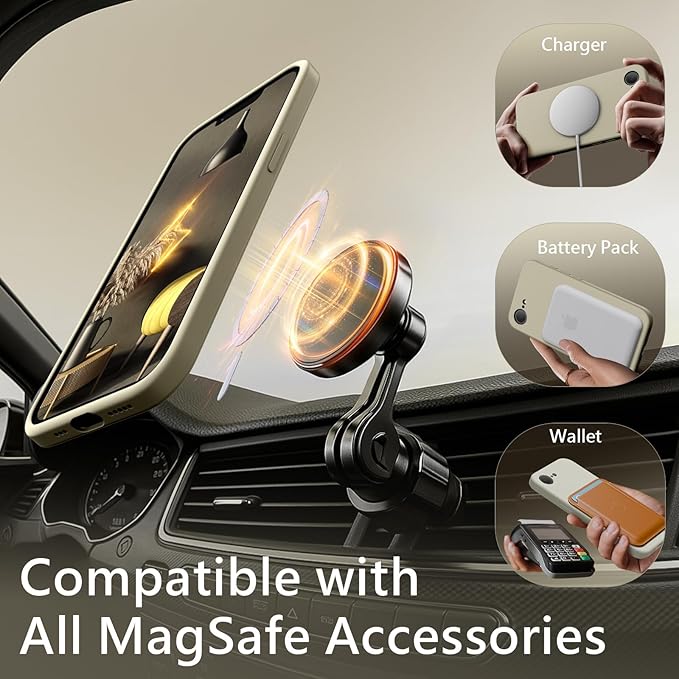 FireNova Magnetic for iPhone 17e Case/iPhone 16e Case, Compatible with MagSafe, [Silicone Camera Protection] Microfiber Lining Phone Case, 6.1", Khaki