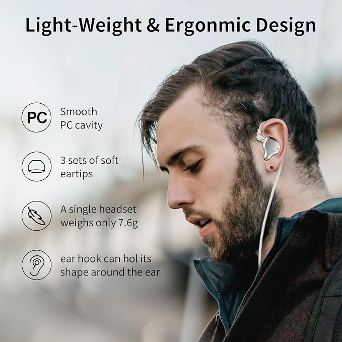 KZ ZS10 Pro IEM Headphone,KZ in Ear Monitor Earbuds Headphone, 4BA 1DD Wired Earphone Multi Driver in Ear Earphone IEM,Wired Gaming Earphone,on Stage Monitor for Singer Guitarist (Gold, No Mic)