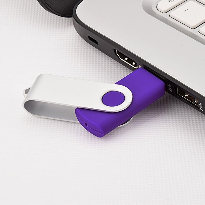 KOOTION 10PCS 4GB USB 2.0 Flash Drive 10 Pack USB Flash Drive Memory Stick Thumb Drive Flash Drives Purple