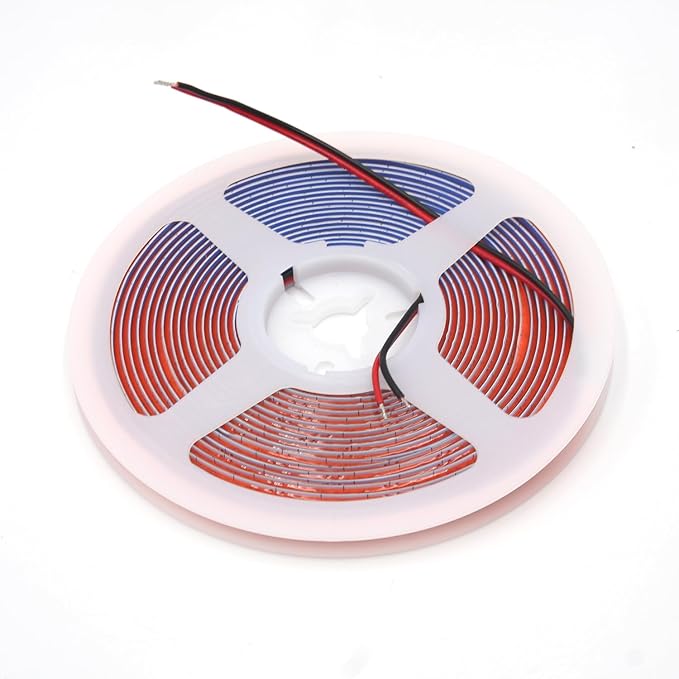 Pink COB LED Strip Light,12V 400LEDs/m RA>90 High CRI LED Tape Light,Cuttable Flexible,16.4FT 2000LEDs IP30 COB LED Light for Indoor House Bedroom Decor (Pink)