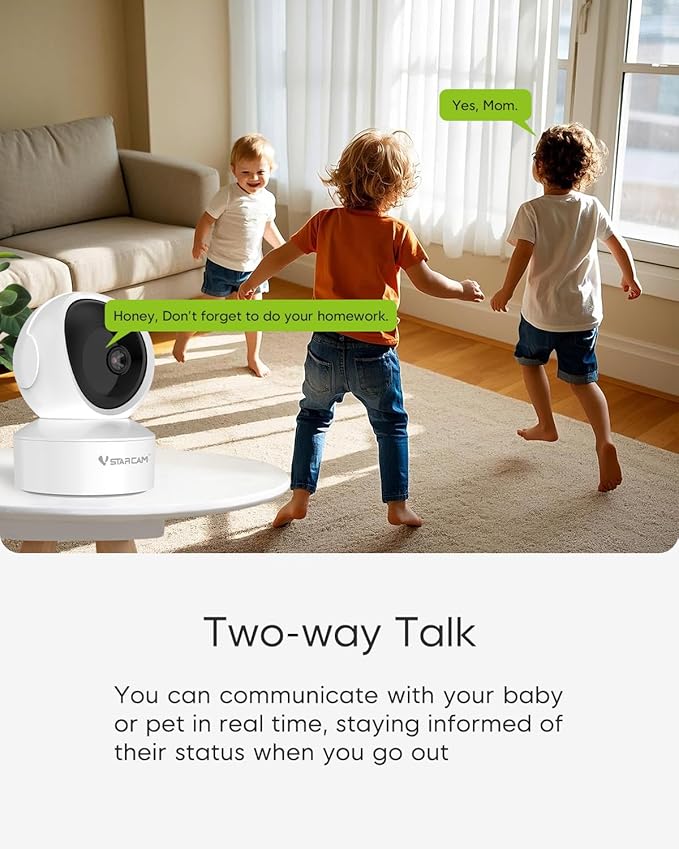 VSTARCAM 5G Indoor Camera Wireless, 2.5K QHD with 5X Zomm, Dual-Band WiFi, 360° Pan-Tilt, Color Night Vision, Motion Detection, Real-time Alerts, 2-Way Audio, Cloud & SD Card Storage(up to 256GB)