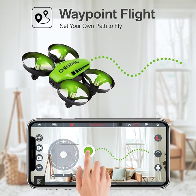 Cheerwing CW10 Mini Drone, WiFi FPV Drone with Camera, RC Drone Toy with Auto Hovering, Voice Control