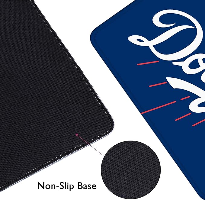 Baseball Mouse Pad Extended Large Gaming Desk Pad 31.5 x 11.8 Inch, XL Mousepad Topographic Mouse Pad with Anti-Slip Rubber Base for Los Angeles Home Office