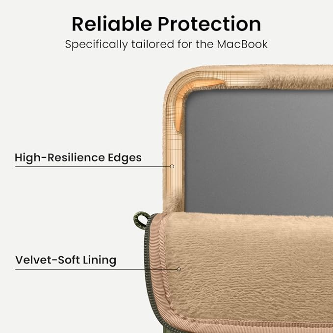 tomtoc 360 Protective Puffy Laptop Sleeve for 14-inch MacBook Pro M5 Pro/Max (2026) A3426 A3427, M4/M3 Pro/Max A3434 A3112 A3401 13.5/13.8-inch Surface Laptop 7(Copilot+ PC)/6/5/4/3, Quilted Design