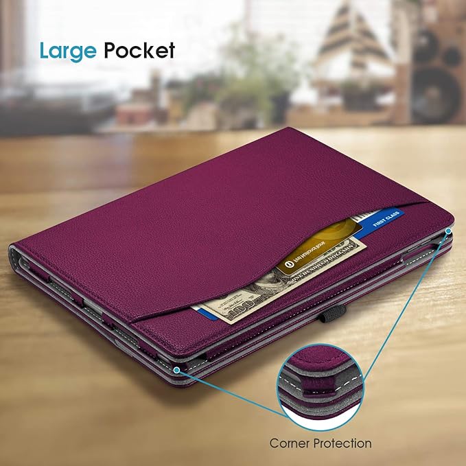 Fintie Case for iPad Air (3rd Gen) 10.5" 2019 / iPad Pro 10.5" 2017 - [Corner Protection] 360 Degree Rotating Smart Protective Stand Cover w/Pencil Holder, Auto Sleep/Wake, Purple