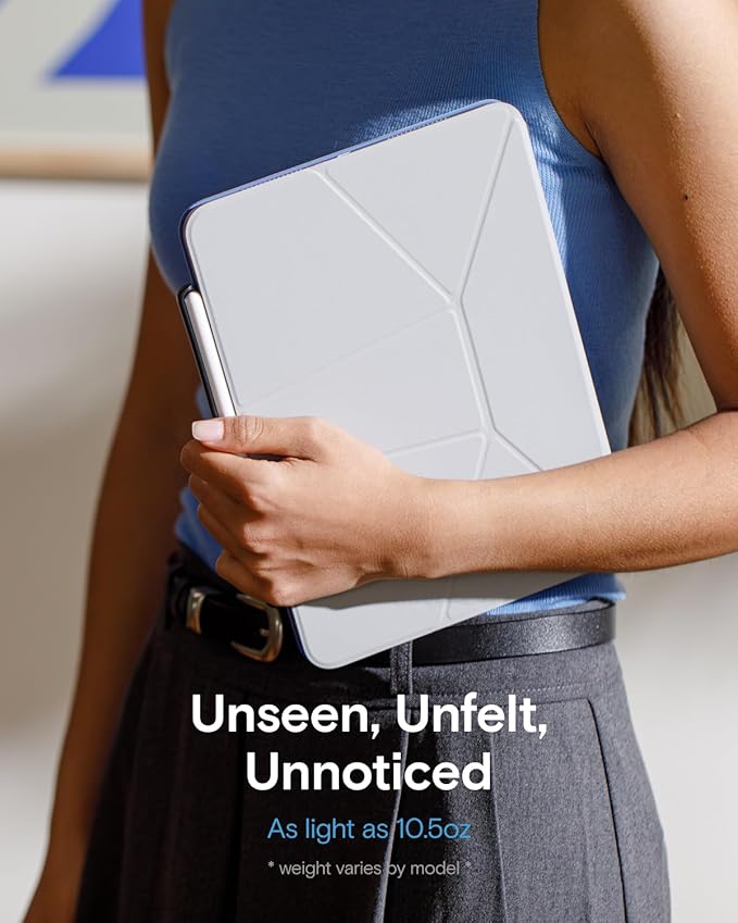 MOFT Dynamic Folio Tablet Stand for Desk Compatible with iPad Pro 12.9" (6th 2022 | 5th 2021 | 4th 2020), Slim Magnetic Tablet Holder Case with 20+ Viewing Angles, Jet Black