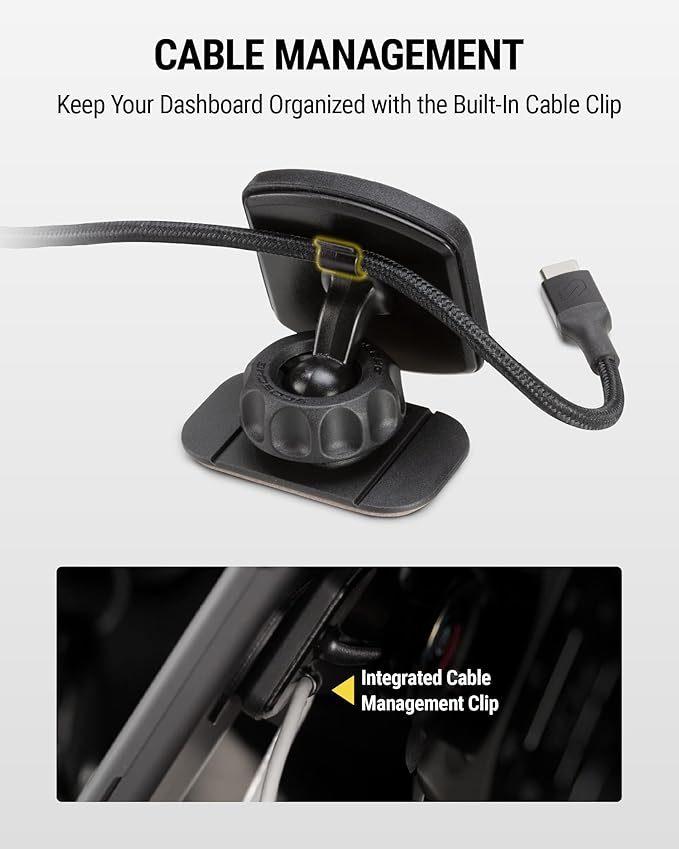 Scosche MAGDM-10KFLT MagicMount Magnetic Car Phone Mount for Dashboard, 360° Adjustable Magnet Head, Universal Cell Phone Holder for Car Compatible with iPhone Samsung & All Devices (Pack of 10)