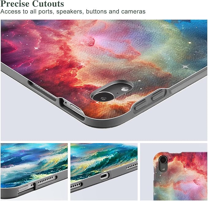 Vimorco for iPad Air 11 Inch Case, for iPad Air M3/M2 11 Inch Case 2025/2024, for iPad Air 5th/4th Generation Case 10.9-inch, Soft PU Leather Back Cover, Multi-Angle Viewing, Octopus Sailing Boat