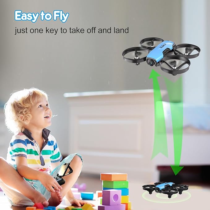 Loolinn | Drone with Camera for Kids 8+ as Gift - Drone for Kids with Adjustable Camera, Photos and Videos, Safe for Kids to Play, Easy to Fly (Holiday Gift for Boys and Girls)