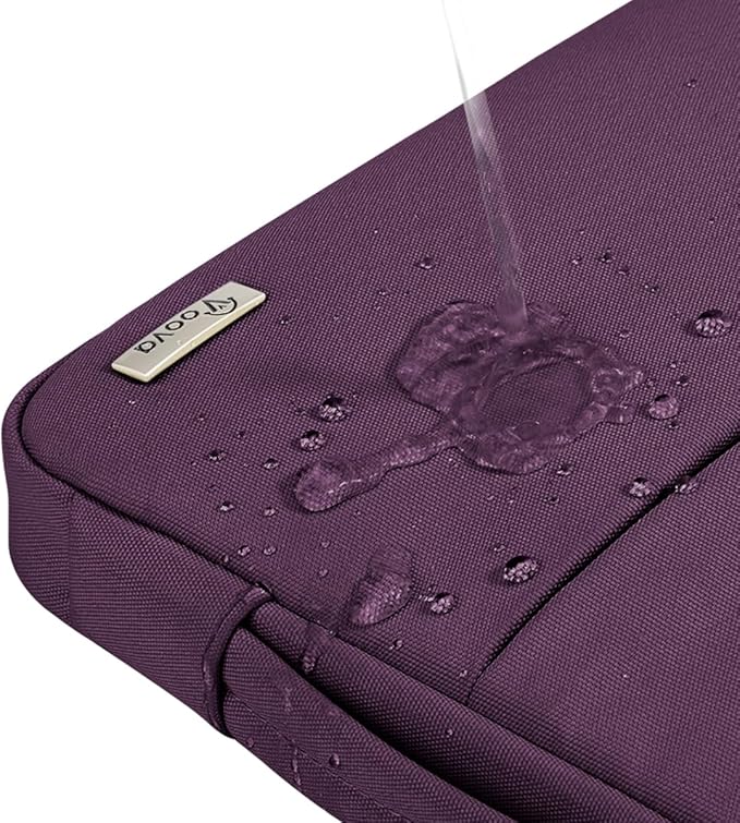 Voova Laptop Sleeve Carrying Case 15.6 16 Inch,Slim Computer Cover Bag Compatible with MacBook Pro 15/16, Dell xps 15,15-16 Inch HP Dell Asus Laptop, Dark Purple