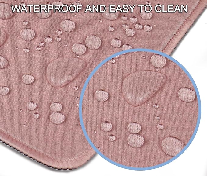 Large Mouse Pad, XXL Extended Computer Keyboard Mouse Mat with Stitched Edges, 31.5" x 15.7" Non-Slip Waterproof Rubber Base Office Big Long Gaming Mousepad for Work, Game, Office, Home, Pink