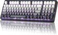 ZORNHER ZH980 Mechanical Keyboard Wireless,95% Black & White Creamy Keyboard with Number Pad,Gaming Keyboard with Number Pad,Lighted Up PBT Keycaps,Creamy Sounding Linear Switches,Full Size